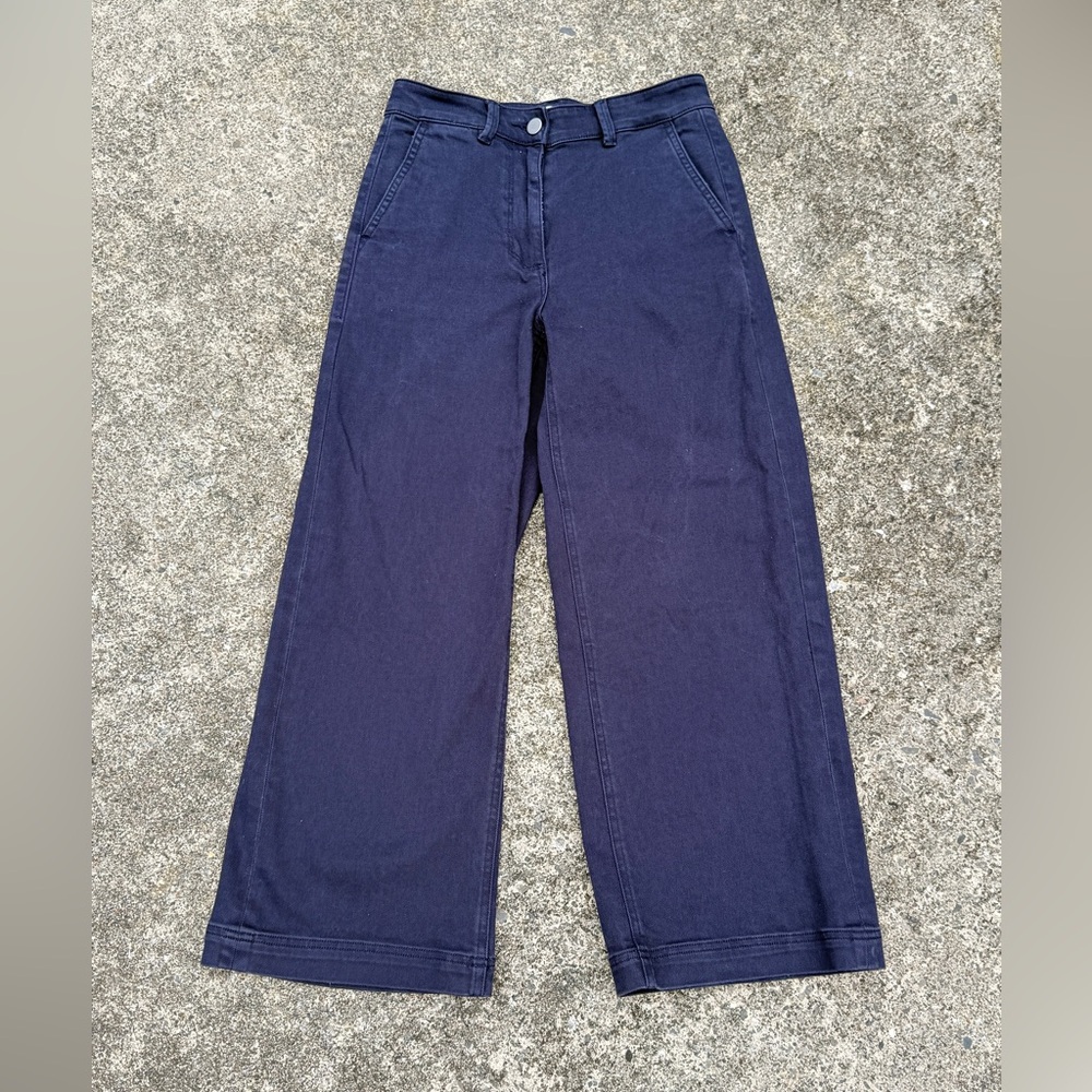 Everlane The Utility Straight-Leg Pants in Gorgeous Navy Color - Picture 5 of 14